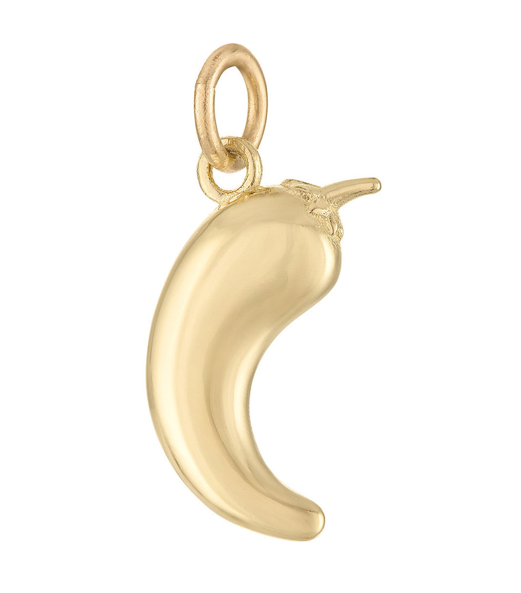 Spicy Pepper 14K Gold Charm
